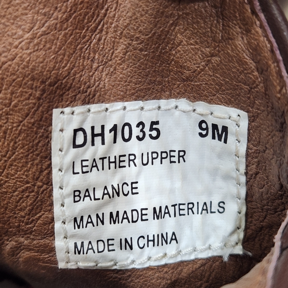 Double H Men's DH1035 Cowhide Print Leather Western Boots - Size 9M - Picture 6 of 7